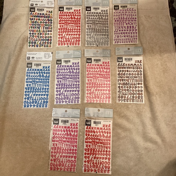10 New packages Making Memories stickers Alphabet and Numbers - Picture 7 of 7